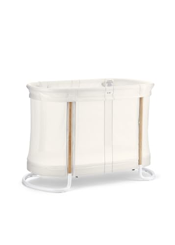 BabyBjrn 2-in-1 Crib and Bassinet with Mesh Siding and Organic Sheet