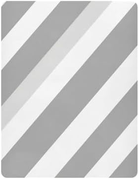 Wassud Gray Stripes Crib Sheets 27x39