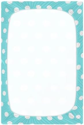 Jihqo Polka Dots Crib Sheets 39 x 27 Pack N Play Sheets