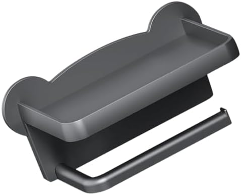 POPETPOP Double Paper Towel Holder Wall Mount Storage Rack for Bathroom