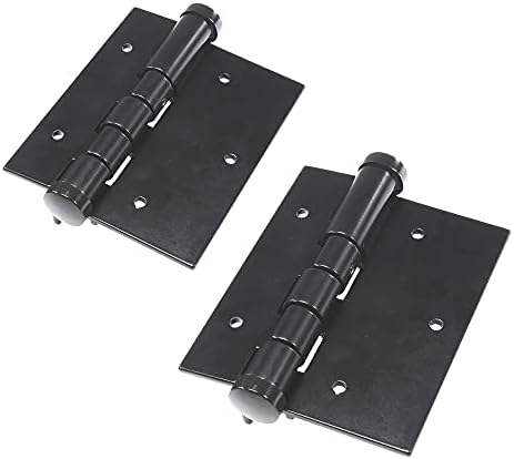 Plum Fittings Aluminum Black Self-Closing Gate Hinges
