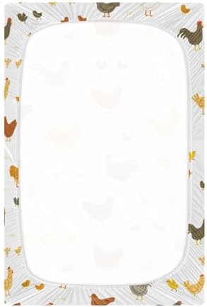 KICPOAY Fitted Crib Sheets with Elastic Bands for Baby Toddler