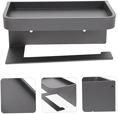 DIYEAH Wall-Mounted Toilet Paper Holder with Shelf
