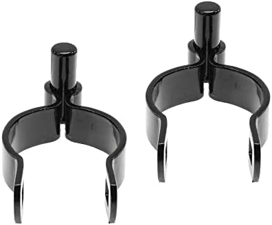 2 12 x 58 Black Male Gate Frame Hinges - Pack of 2