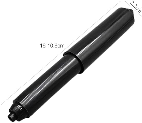 Worparsen Plastic Toilet Paper Holder Replacement Adjustable Black