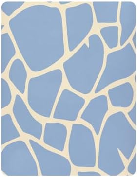KICPOAY Fitted Crib Sheets with Giraffe Skin Pattern