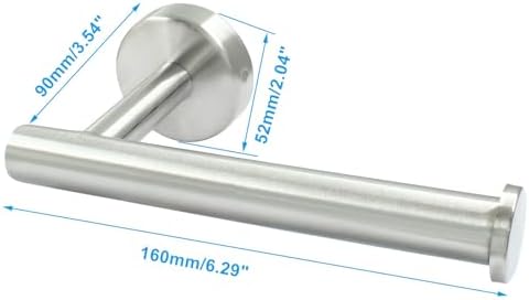 Verkelly Stainless Steel Wall Mount Toilet Paper Holder Silver