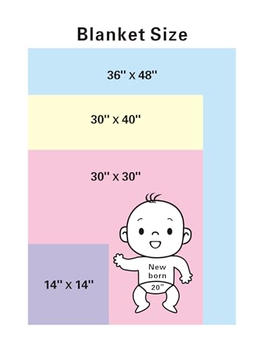 American Baby Company Cotton Swaddle Blanket 30x40