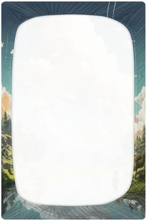 Wassud Nature Town Crib Sheets for Boys Girls 27x39