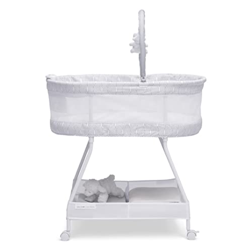 Delta Children Curve Bassinet WhiteGrey