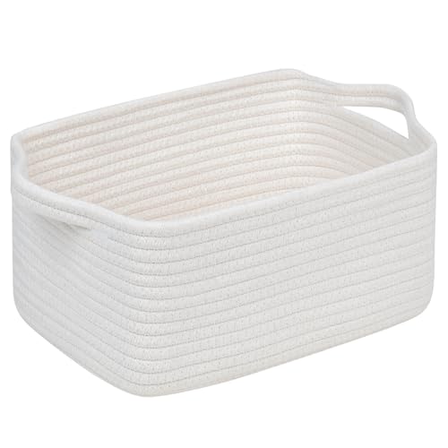 CubesLand Woven Cotton Rope Basket 14x10x708 Inches