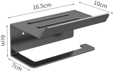 Unomor Multipurpose Toilet Paper Holder with Shelf