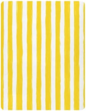 Jihqo Yellow Stripes Crib Sheets Pack N Play Set