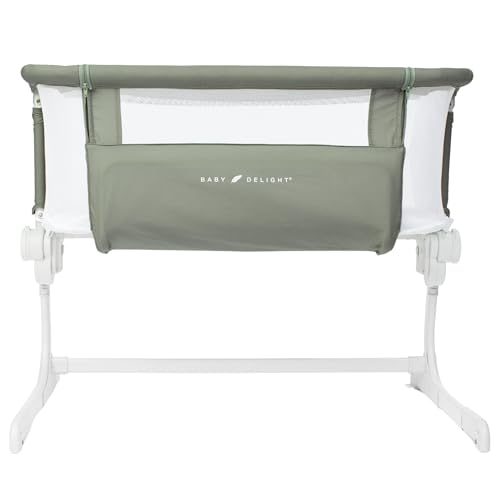 Baby Delight Beside Me Dreamer Bassinet - Organic Cotton 6-Position Height Adjustment