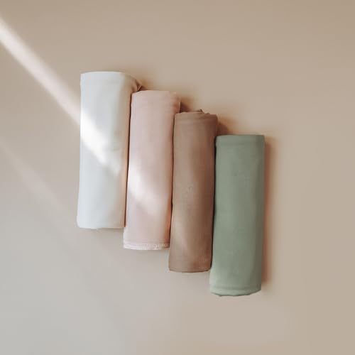 Konssy Baby Swaddle Blanket with Headband Set