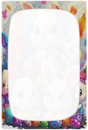 Wassud Bunnys Gathering Crib Sheets Set for Boys Girls