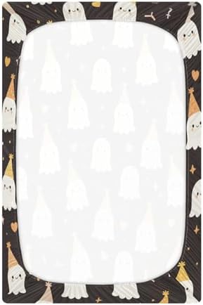 FUGIDOG Halloween Boo Crib Sheet Soft Breathable