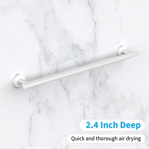 Cilee 2 Piece 24 Inch White Towel Bar Set