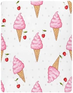 Jihqo Ice Cream Cones Crib Sheets Pack N Play