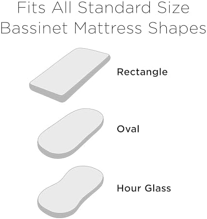 JumpOff Jo Hypoallergenic Fitted Bassinet Sheet for Baby
