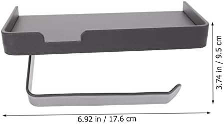 CONGARTENO Wall Mounted Toilet Paper Holder with Storage Shelf