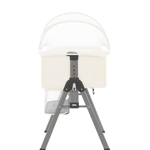 Dream On Me Lotus Bassinet and Bedside Sleeper in Ivory