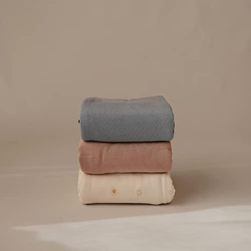 Mushie Stretchy Baby Swaddle Blanket Blush