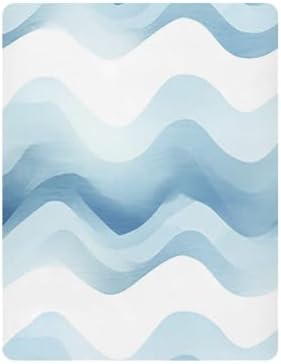 Wassud Navy Blue Crib Sheets Set for Boys Girls 1