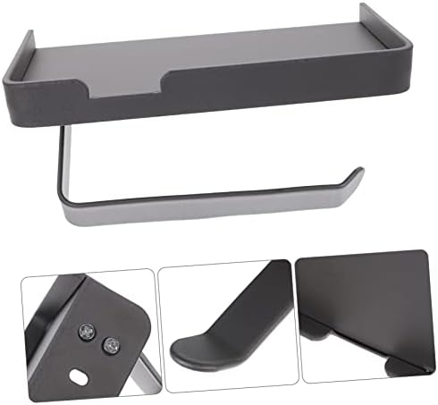 CHICAMPERA Stainless Steel Toilet Paper Holder with Storage Shelf