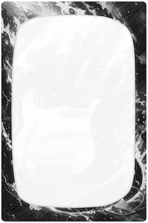 Wassud Black Crib Sheets Boys Girls 27x39 Inch