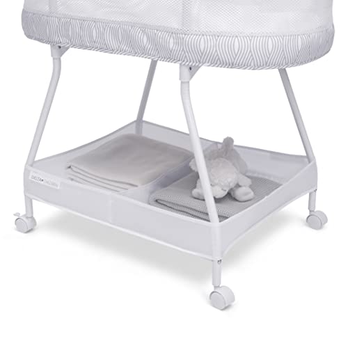 Delta Children Curve Bassinet WhiteGrey