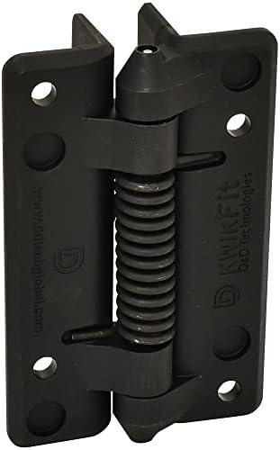 DD Technologies KwikFit Polymer Gate Hinge Black 2 Count