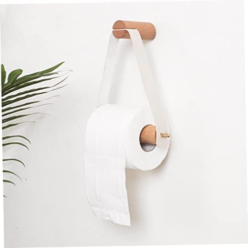 Hemoton Modern Wooden Toilet Paper Holder 1