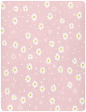 Jihqo Pink Daisy Crib Sheets Pack N Play Set