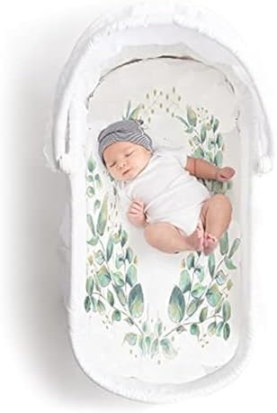 JumpOff Jo Hypoallergenic Fitted Bassinet Sheet for Baby