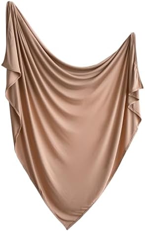 Mushie Stretchy Baby Swaddle Blanket 47x47 Natural