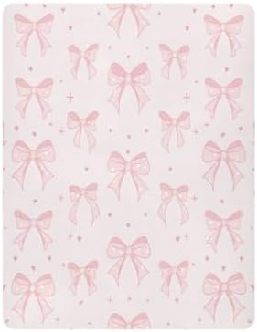 Pink Ribbon Bows Crib Sheets Pack N Play Set