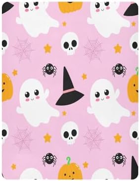 FUGIDOG Halloween Boo Crib Sheet for Baby