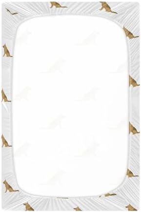 KICPOAY Fitted Crib Sheets with Elastic Band for Baby Toddler