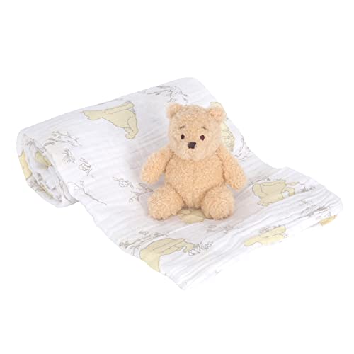 Lambs Ivy Disney Baby Winnie The Pooh Swaddle Blanket and Plush Set