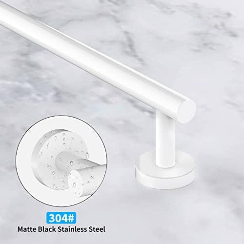 Cilee 2 Piece 24 Inch White Towel Bar Set
