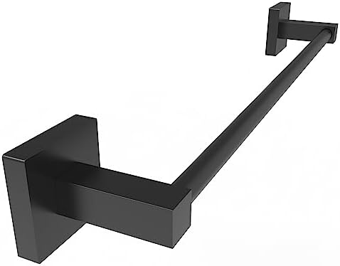 Ruacq 21 Inch Matte Black Towel Bar Stainless Steel Modern Wall Mount