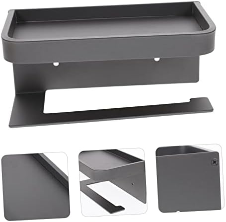 Mipcase Toilet Paper Holder with Shelf Wall Mount