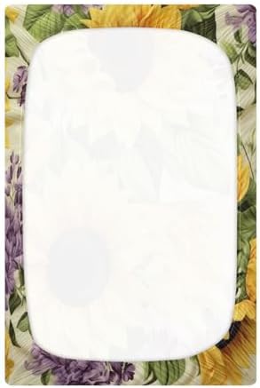 Wassud Sunflowers Crib Sheets for Boys Girls 1