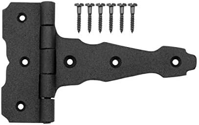 Renovators Supply Manufacturing Black T Strap Gate Hinges 4 5 in