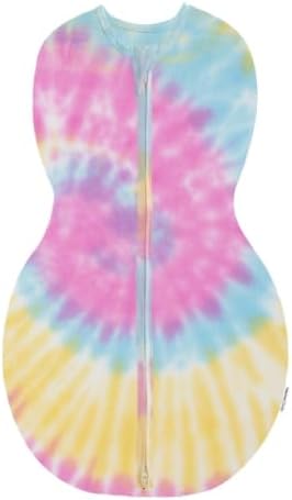 Happiest Baby Sleepea Swaddle - Organic Cotton Tie Dye Rainbow Medium