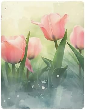 Jihqo Tulip Flowers Crib Sheets 39x27 52x28 Pack N Play Sheets