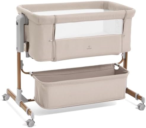 LovliTod 3-in-1 Adjustable Bassinet with Mattress