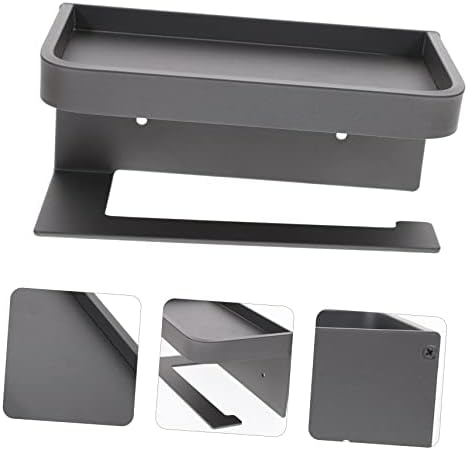 VILLCASE Wall Mounted Toilet Paper Holder with Shelf 1