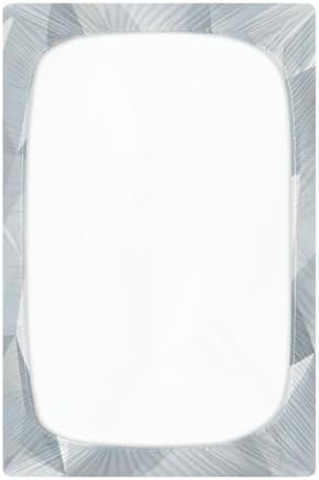 Wassud Grey Texture Crib Sheets 27x39 Inch Pack and Play